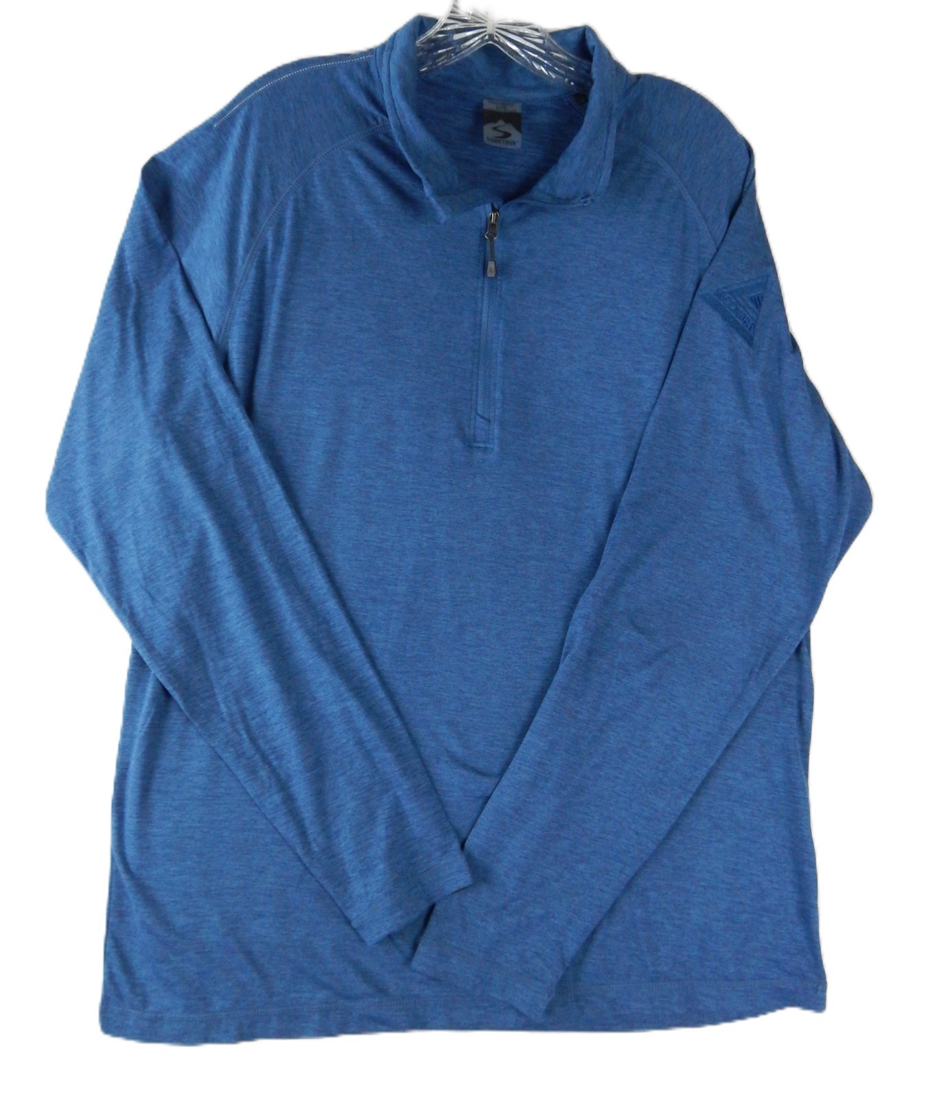 Storm Creek 1/4 Zip Pullover Shirt Mens L BLUE Performance Base Layer Stretch gallery