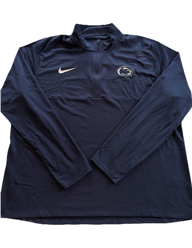 Nike Dri-Fit 1/4 Zip Pullover NCAA Penn State Nittany Lions Men's 2XL EUC