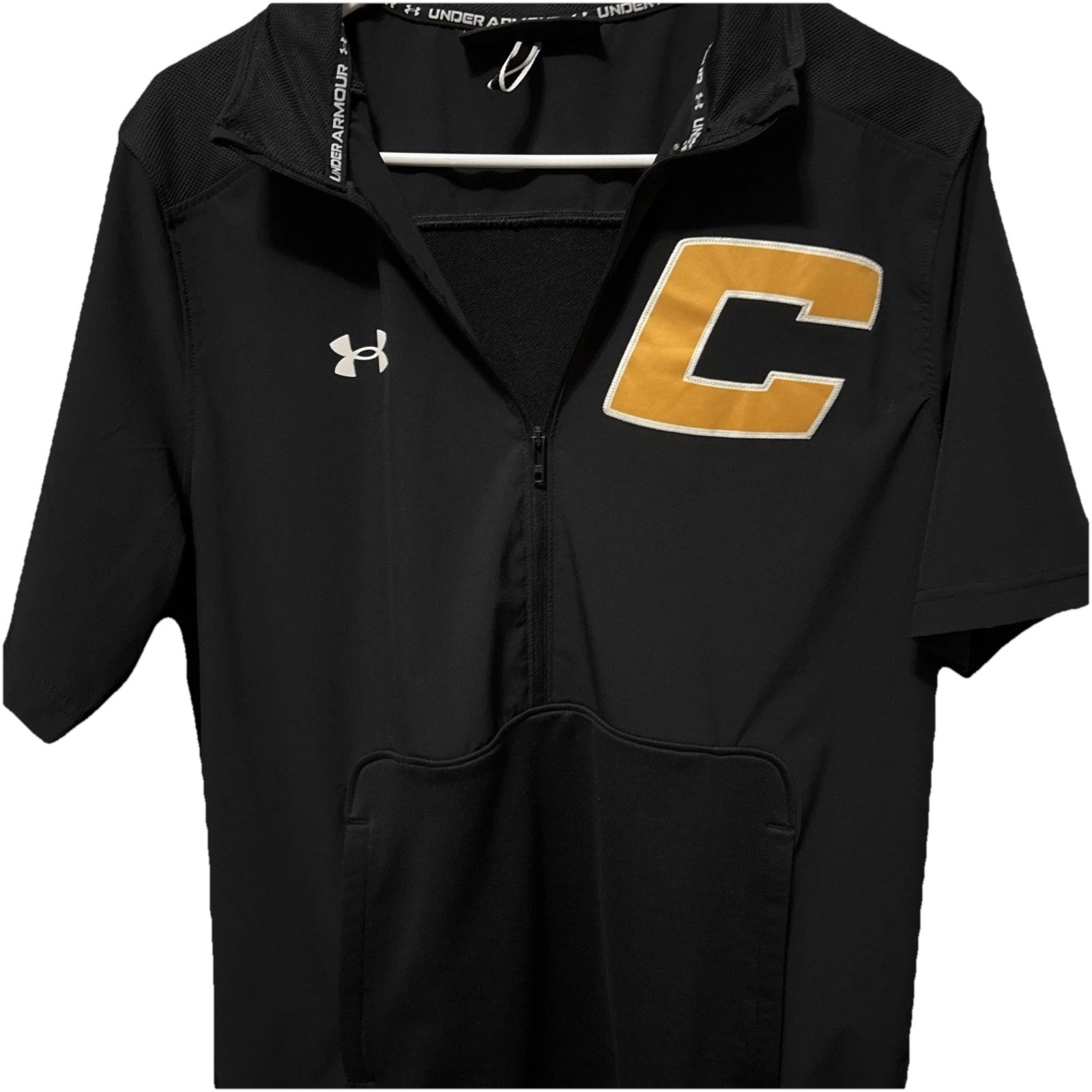Under Armour Men's Quarter Zip Motivated 2.0 Short Sleeve Pullover Captain Sz M gallery