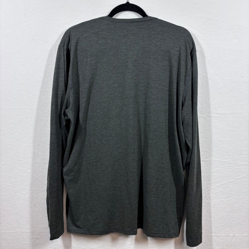 VUORI Mens Heathered Gray L/S Henley Shirt Size Unknown Outdoor Activewear Soft gallery