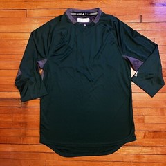 adidas Climalite Fielders Choice Game Day 3/4 Sleeve Mens Shirt Size Small Green