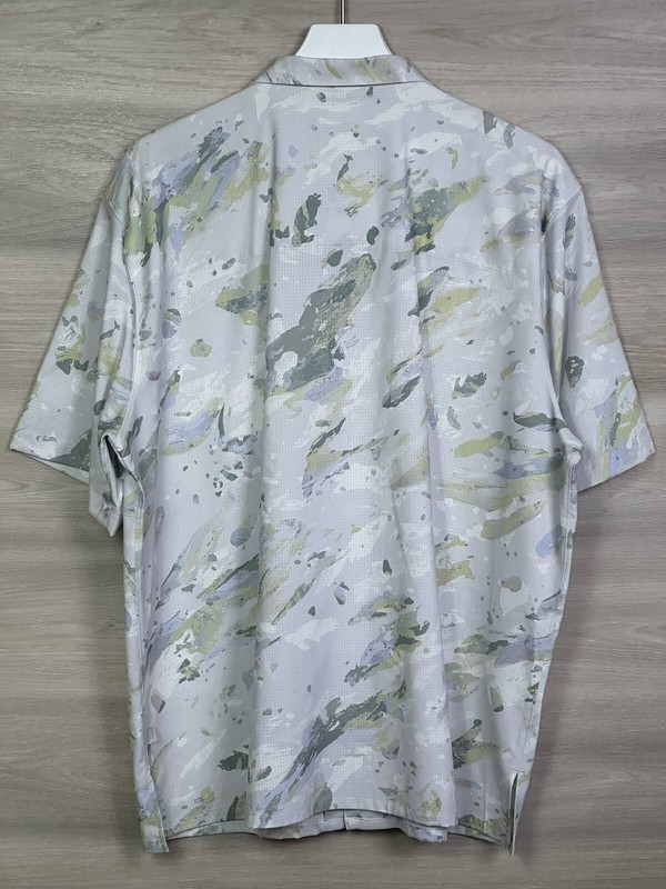 Lululemon Airing Easy Collar Short Sleeve Size XL Variegated Bloom VBFY 75067 gallery