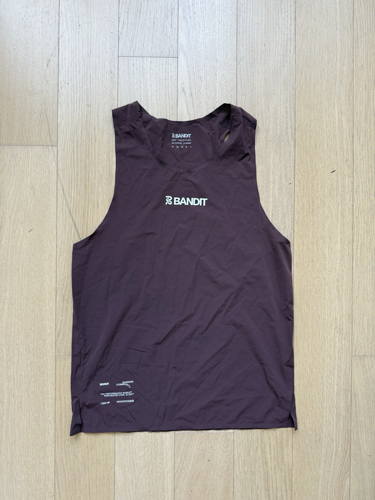 BANDIT RUNNING - VENTO™ PERFORMANCE SINGLET - CHOCOLATE SZ SMALL gallery