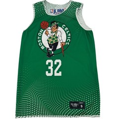 Jr. NBA Boston Celtics Basketball Jersey Mens Small Green White Reversible 32