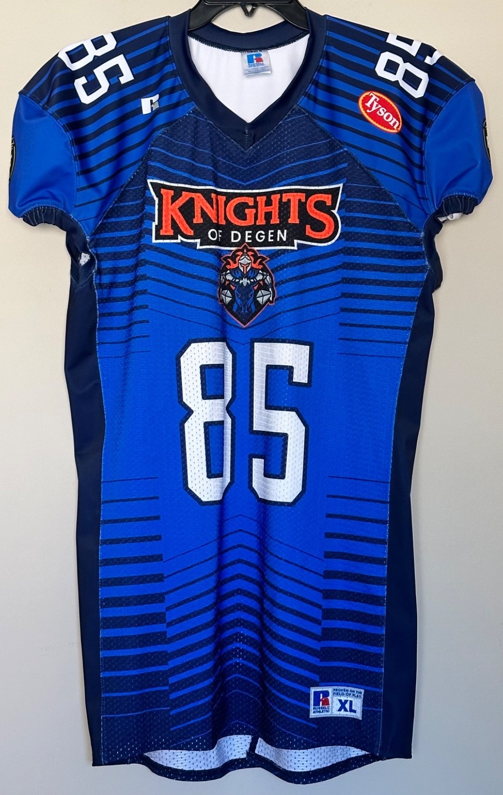 Fan Controlled Football Game Jersey Men’s Size XL Knights of Degen #85 gallery
