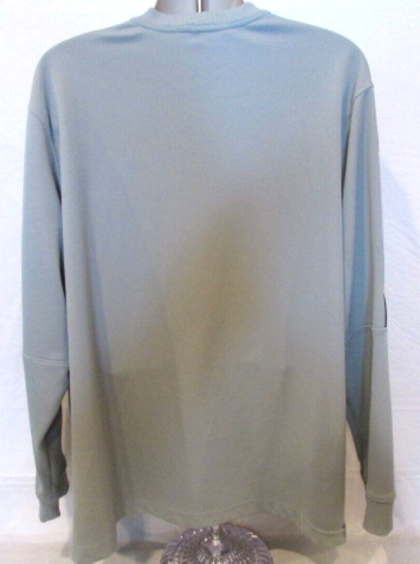 Nike Athletics Men's Gray with Blue & White Pullover Shirt XXL gallery