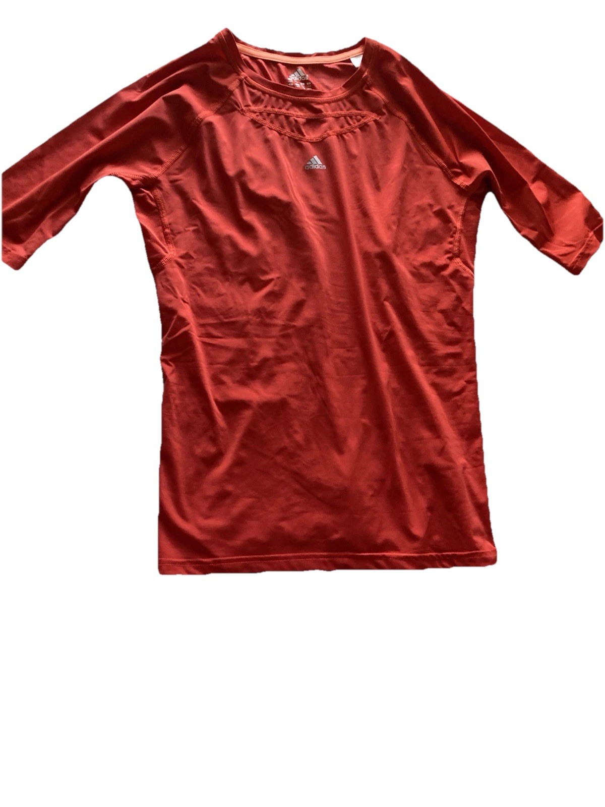 Adidas Climalite Red Shirt Large Men’s Athletic Workout Fitness Good Condition gallery
