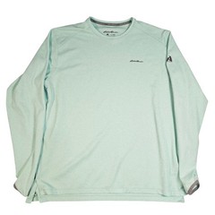 Eddie Bauer First Ascent Mens Large FreeShade Long Sleeve Shirt Mint Green UPF