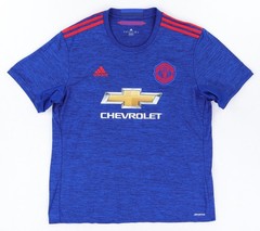 adidas 2016-17 Manchester United Football Jersey Away Shirt Men’s XL Blue