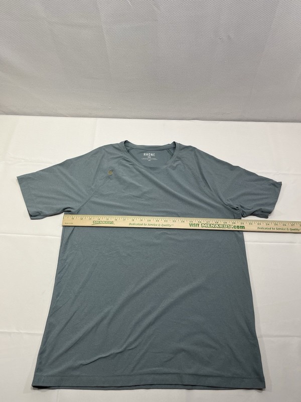 Rhone Reign T-Shirt Mens Large Heather Blueish Gray Performance Short Sleeve gallery