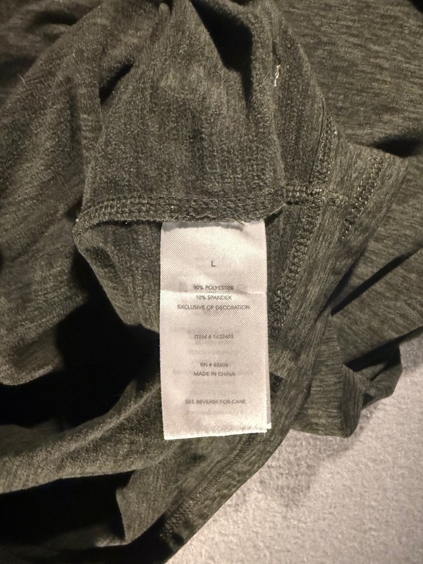 Rugged Elements Men's Long Sleeve Crew Neck Shirt Large Olive Green gallery