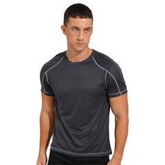 Men’s Short Sleeve T-Shirt Quick Dry Tee Workout Athletic Gym Activewear Tops