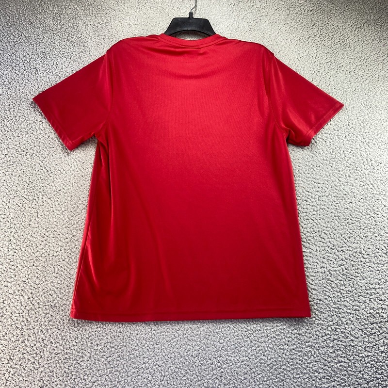 Athletech AT DRI Men's Red Short Sleeve Silky Polyester T-Shirt Size M gallery