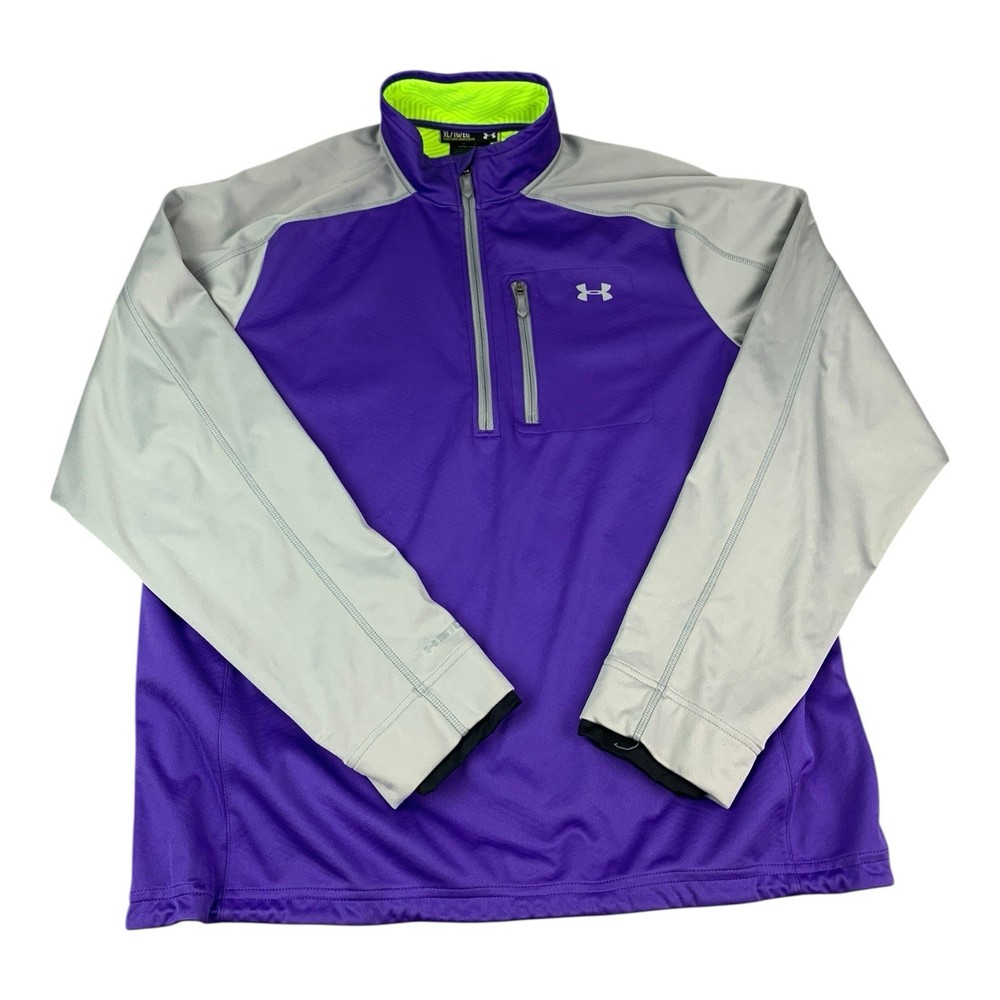 Under Armour Men's Storm Windstrike 1/4 Zip Pullover Top, Purple Size XL