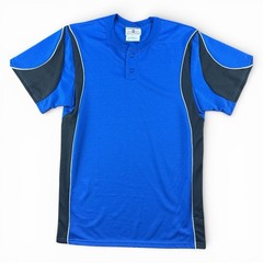Teamwork Athletic Apparel Royal Blue Black Performance Athletic Shirt Size S NWT