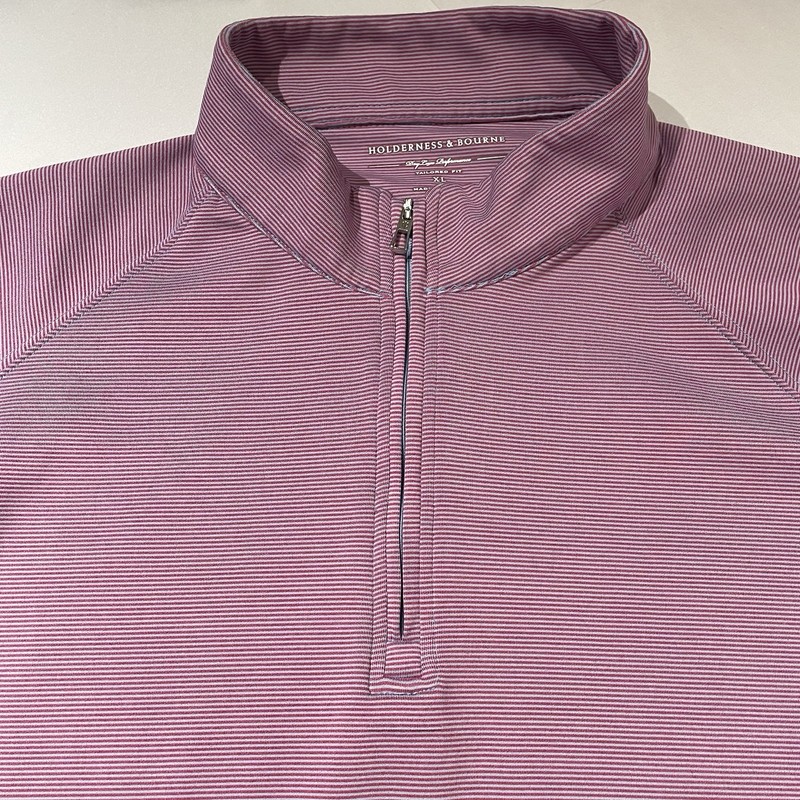 Holderness & Bourne Men’s Dry Luxe Performance Golf Pullover 1/4 Zip XL Pete Dye gallery