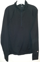Champion Running Shirt Mens Size Large Pullover 1/4 Zip Thumbholes–NWOT