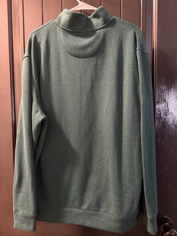 Onward Reserve Performance Sweater Mens XL Green Golf 1/4 Zip Fleece Pullover gallery