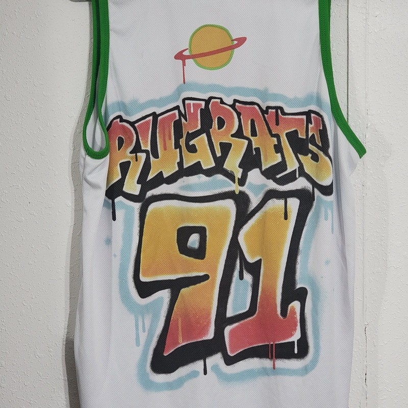 Nickelodeon Rugrats Men’s L Tank Top Basketball Jersey Tommy Chuckie Large gallery