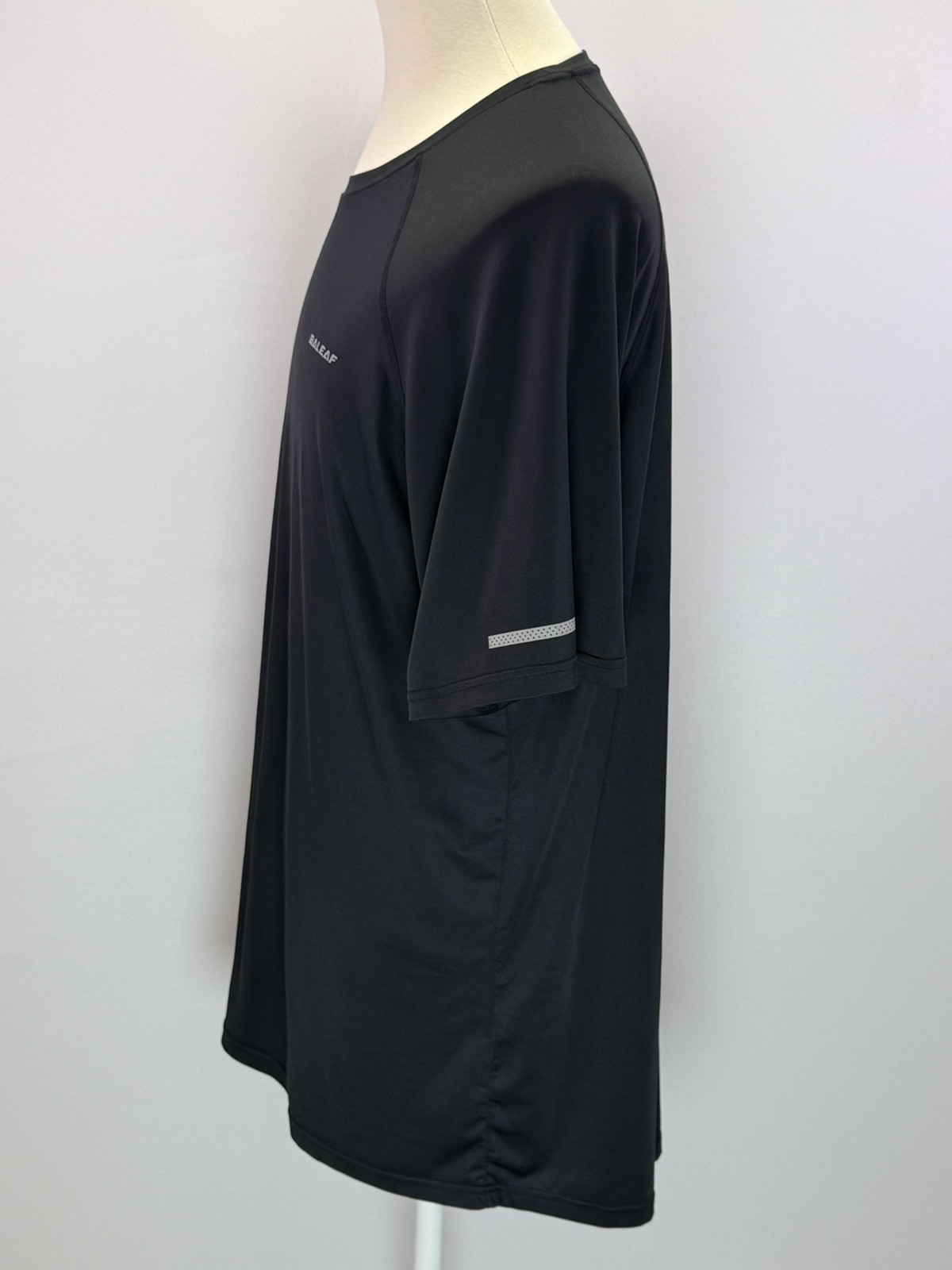Baleaf Men's Black Athletic Training Quick Dry Short Sleeve T-Shirt Size 2XL gallery