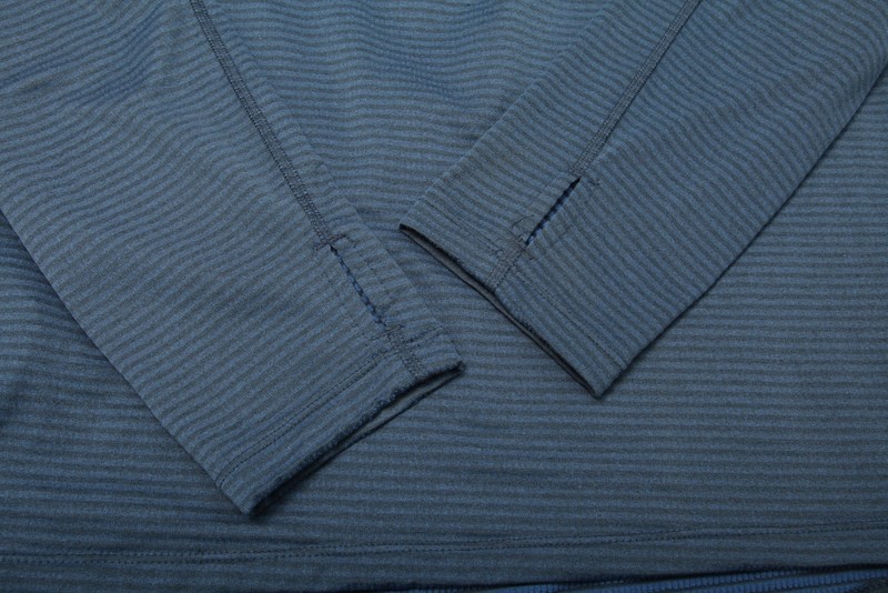 Eddie Bauer Sweater Mens Large Blue First Ascent Quarter Zip Pullover Thumbholes gallery