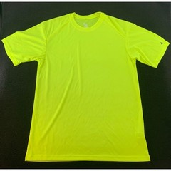 Badger Sport Neon Yellow Short Sleeve Athletic TShirt Performance Tee size M