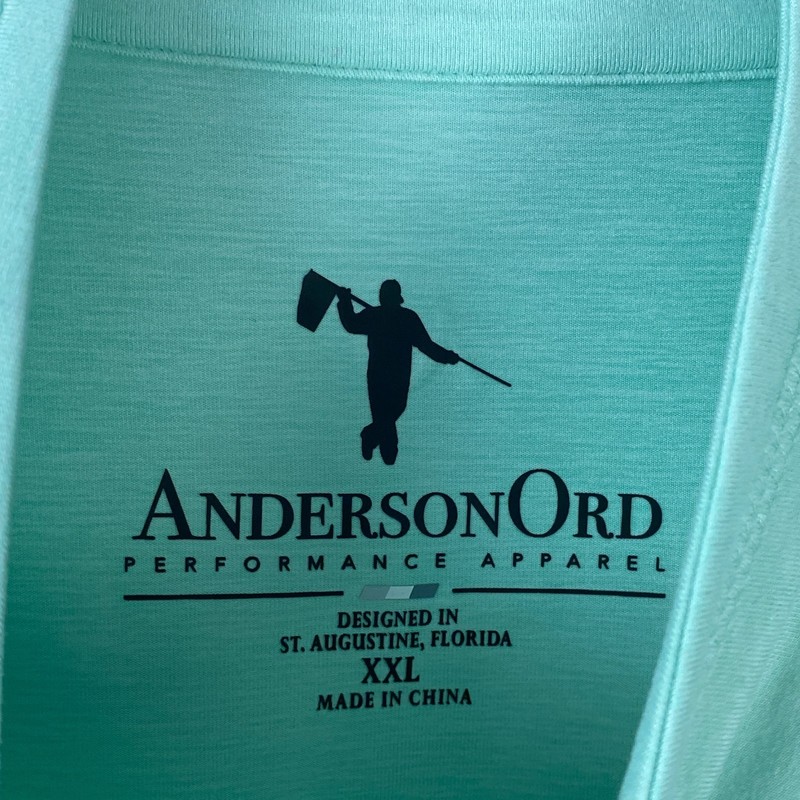 Anderson Ord Golf Hightower 1/4 Zip Pullover Mens XXL Mint Green gallery