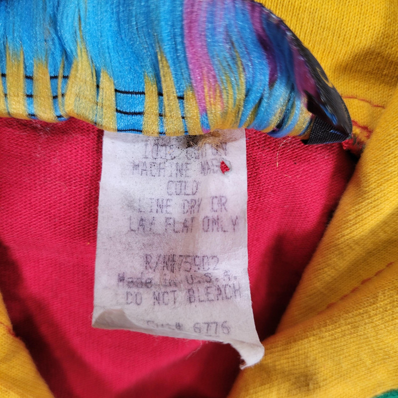 Vintage Active Elements Shirt Mens Medium Red Hooded Colorblock West Coast gallery