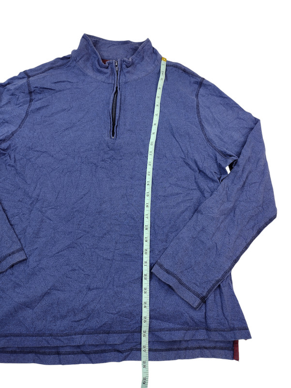 Ocean Coast 1/4 Zip Pullover Mens XL Blue Long Sleeve Classic Fit Cotton gallery