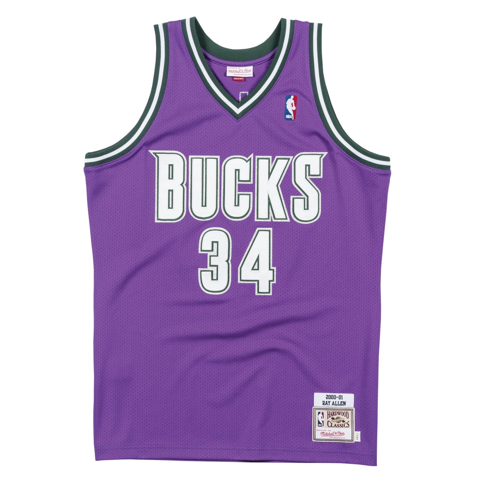 MITCHELL & NESS NBA AUTHENTIC JERSEY MILWAUKEE BUCKS 2000 RAY ALLEN gallery