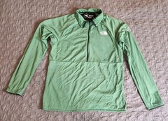 The North Face Summit Series FUTUREFLEECE LT Pullover Mens Large Green 1/2 Zip