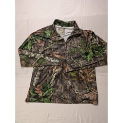 Ol Tom Technical Turkey Gear Men Medium Mossy Oak Camo 1/4 Zip Hunting Pullover