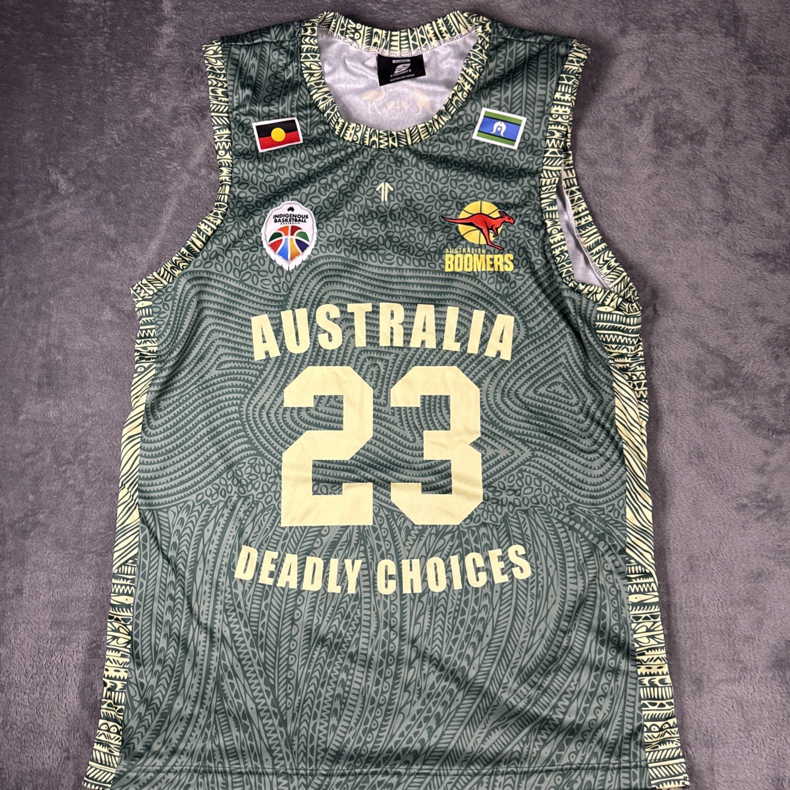 Indigenous Basketball Australian Boomers x Deadly Choices Jersey Struddys XL gallery