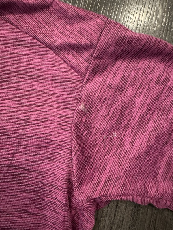 REI Shirt Mens M Pink Heather Purplish Short Sleeve Crew Outdoor Hiking Casual gallery