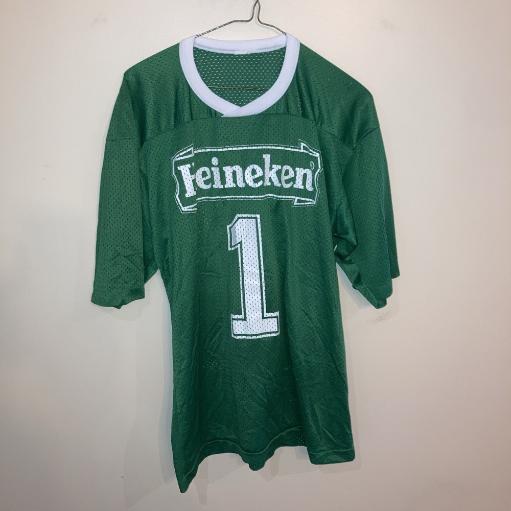 VINTAGE HEINEKEN FOOTBALL JERSEY MENS SIZE ?