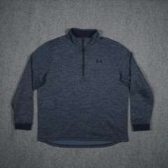 Under Armour Men’s Blue XL COLDGEAR 1/4 Zip Activewear Pullover Fleece