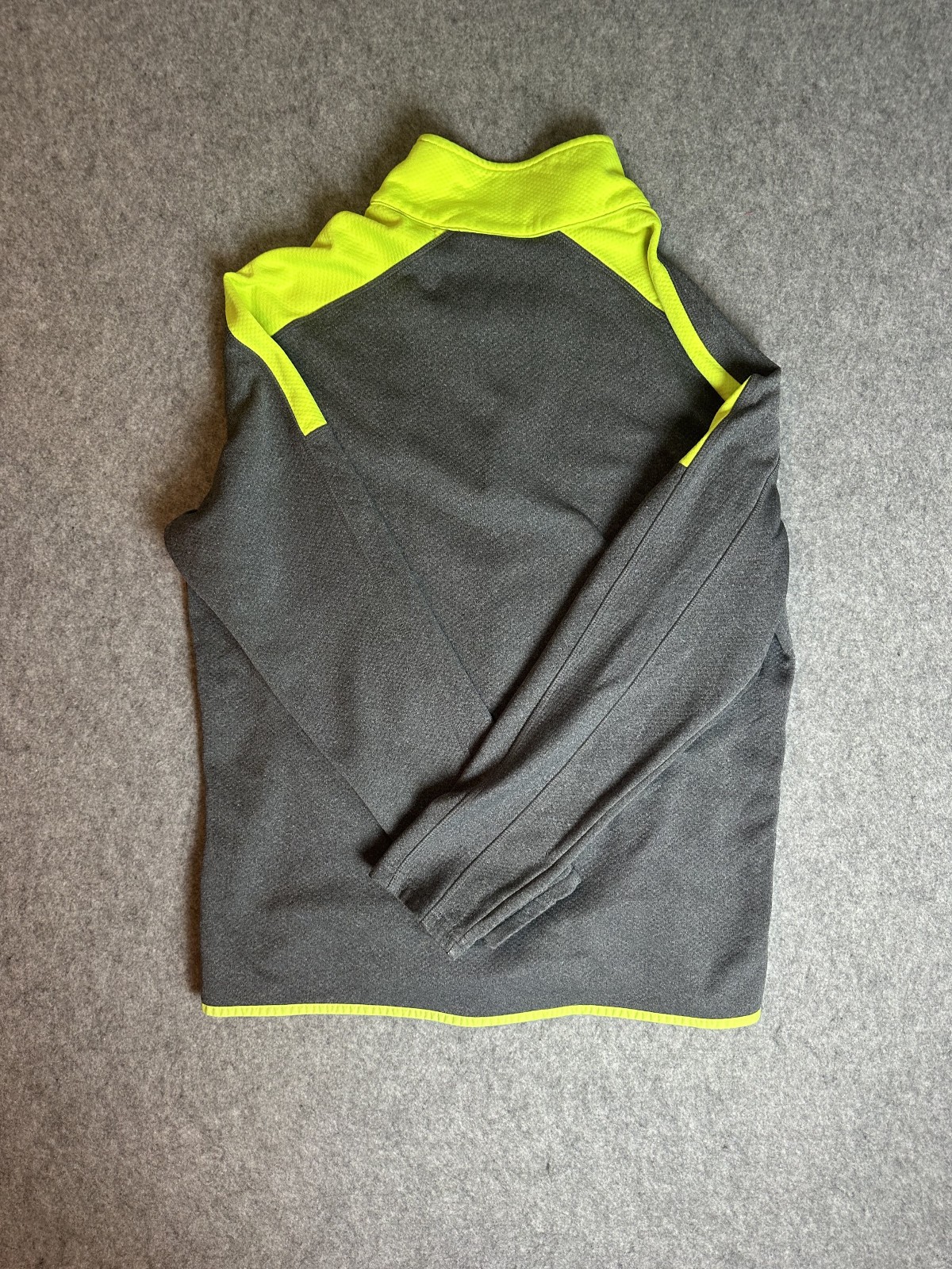 Under Armour URI Rhode Island Rams 1/4 Zip Pullover XL Gray Neon Yellow gallery