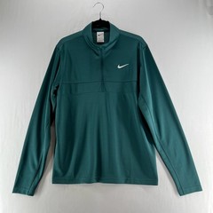 Nike Dri-FIT Half Zip Golf Pullover Mens S Mock Neck Sweatshirt Activewear Green