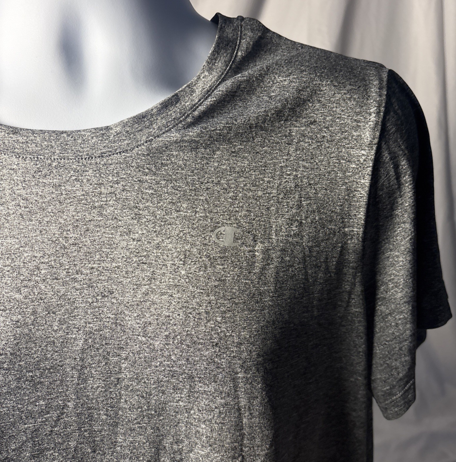 Champion Vapor Shirt Men’s Gray Short Sleeve Performance Top Size 2XL Good+ gallery