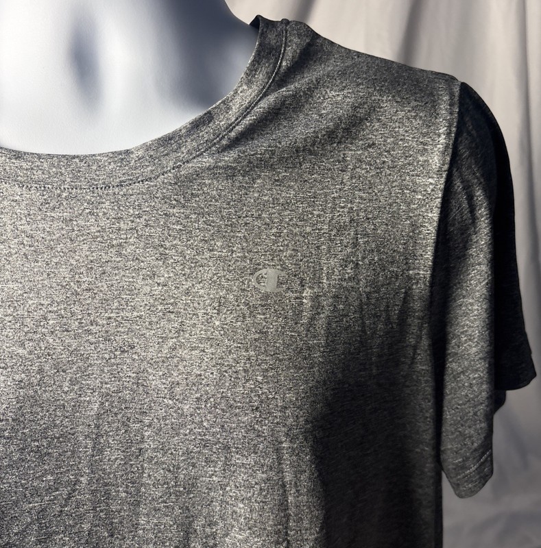 Champion Vapor Shirt Men’s Gray Short Sleeve Performance Top Size 2XL Good+ gallery