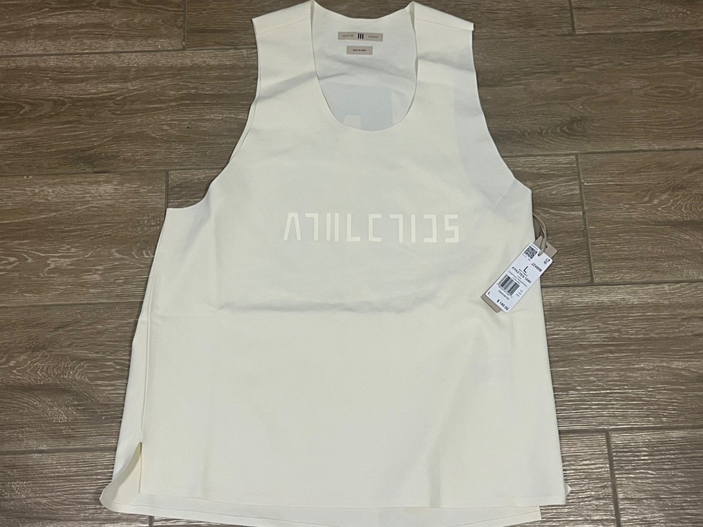 Adidas Fear Of God Athletics Performance Jersey Cream White JZ4906 - Men’s Sz L