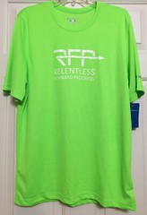 NWT Brooks lime green L relentless athletic active short sleeve shirt men’s