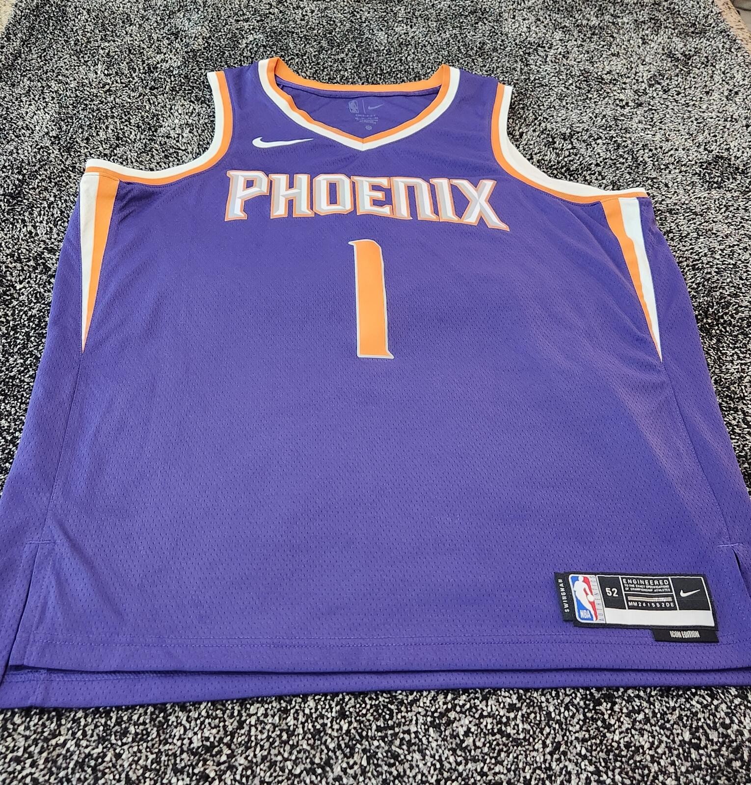 New Nike Phoenix Suns Icon Edition Devin Booker NBA Swingman Jersey Sz XL FB1811 gallery