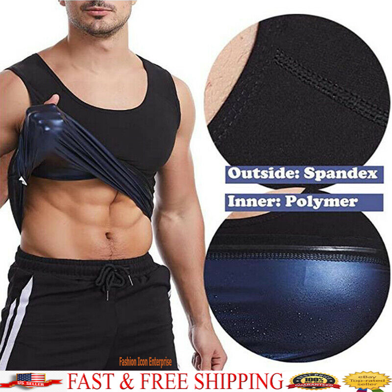 Brand New Men Body Shaper Gym Yoga Thermal Slimming Waist Trainer Sauna Vest gallery