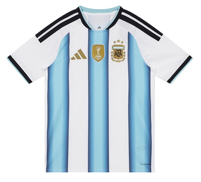 Adidas Men AFA Argentina Home T-Shirt Soccer White Tee Jersey GYM Shirts JM8396 gallery