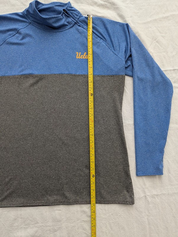 Men's Rivalry Threads UCLA XL Long Sleeve Pullover Athletic Wear Blue and Gray gallery