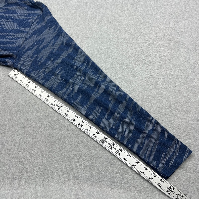 Lululemon Metal Vent Breathe Shirt Mens XL Blue Camo Mesh Performance Gym M3COPS gallery