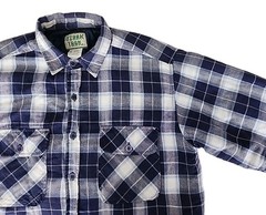 Ozark Trail Men’s Large Quilted Heavy Flannel Plaid Button Long Sleeve Shirt