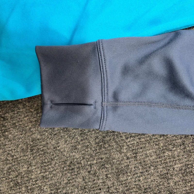 Nike Racer Dri-FIT 1/4 Zip Running Pullover Men’s Size M Blue Turquoise 648588-4 gallery