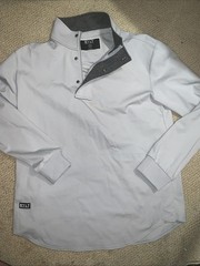BYLT Elite + Fairway Pullover Jacket Golf Stretch Dropcut 1/4 Zip Snap Mens L